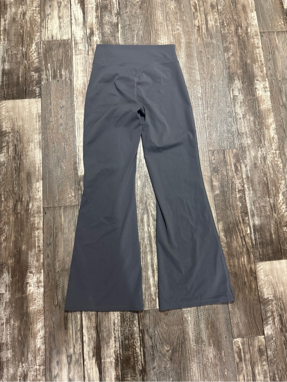 Gray flare leggings size large